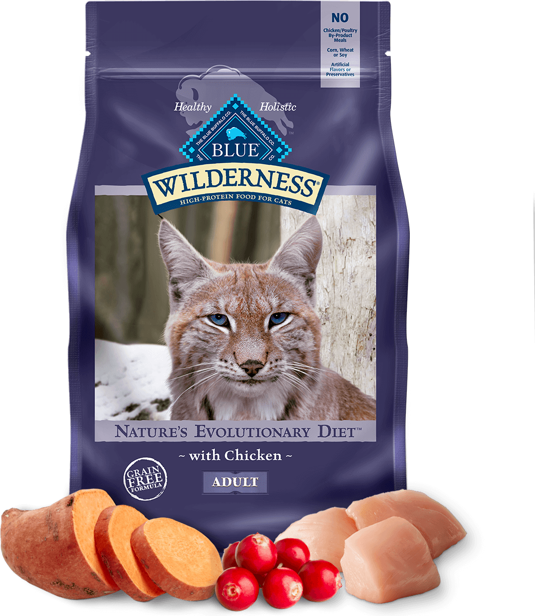 BLUE Buffalo Wilderness Chicken Recipe - Adult Cat (Dry)